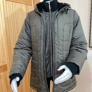 Sportoli women quilted coat jacket size L